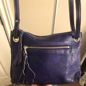 Roots leather crossbody bag